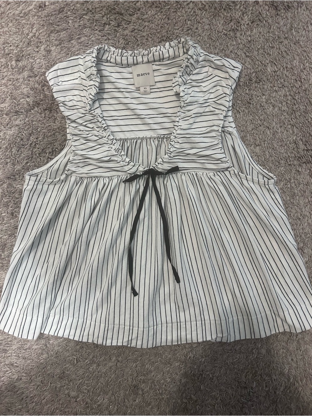 Anthropologie Maeve Ruched Swing Tank Size XS